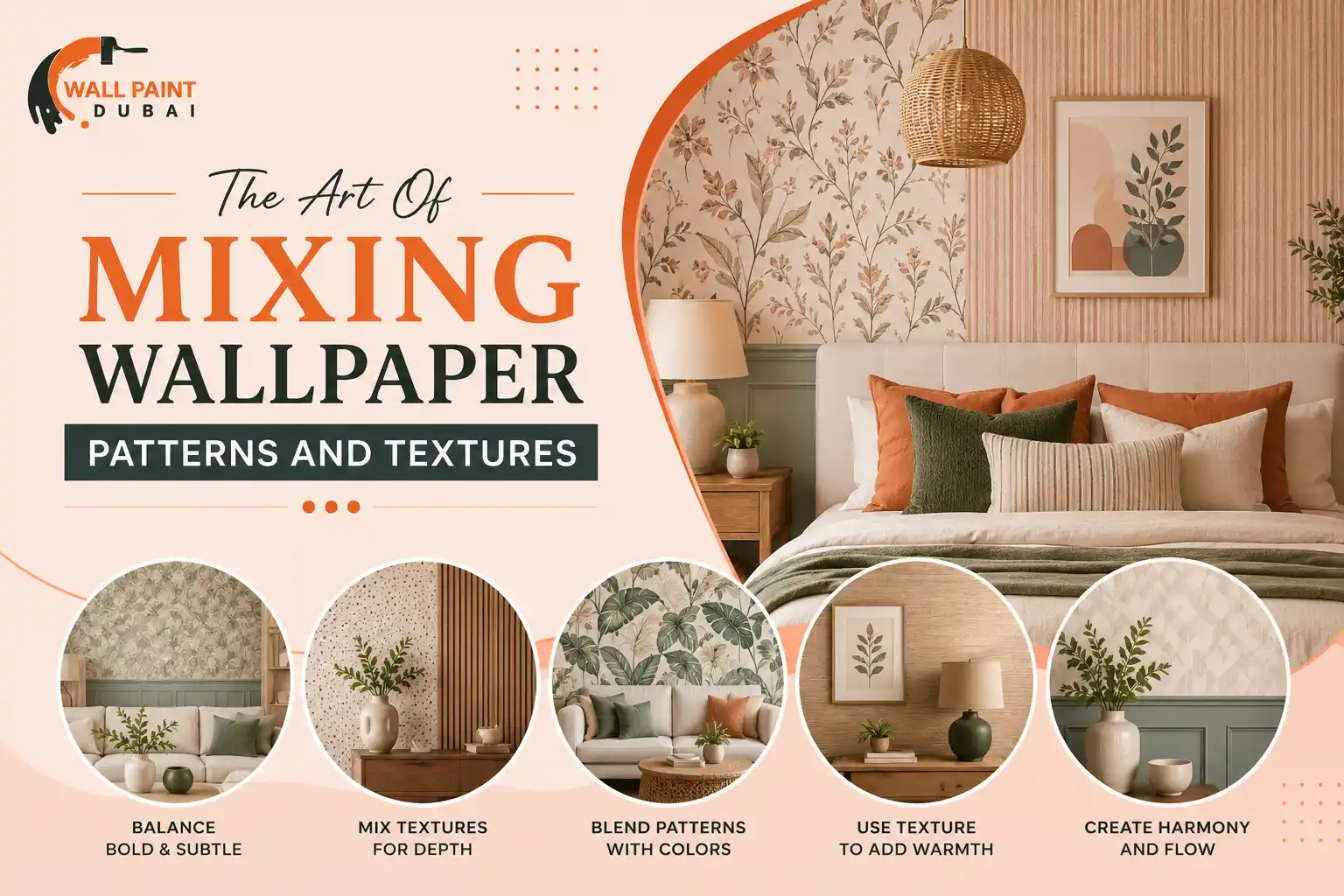 The Art Of Mixing Wallpaper Patterns And Textures